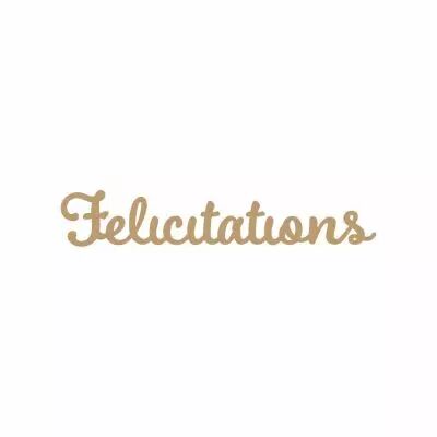 MOT MDF 3 MM FELICITATIONS