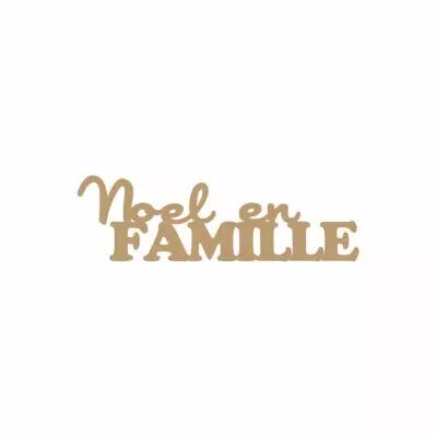MOT MDF 3 MM NOEL EN FAMILLE