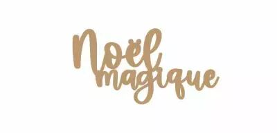 MOT MDF 3 MM NOEL MAGIQUE
