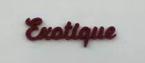 MOT PLEXI 3 MM EXOTIQUE COULEUR AU CHOIX