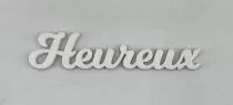 MOT PLEXI 3 MM HEUREUX COULEUR AU CHOIX
