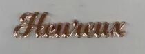 MOT PLEXI 3 MM HEUREUX COULEUR AU CHOIX
