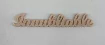 MOT PLEXI 3 MM INOUBLIABLE COULEUR AU CHOIX