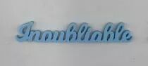 MOT PLEXI 3 MM INOUBLIABLE COULEUR AU CHOIX