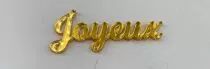 MOT PLEXI 3 MM JOYEUX COULEUR AU CHOIX