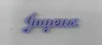 MOT PLEXI 3 MM JOYEUX COULEUR AU CHOIX
