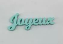 MOT PLEXI 3 MM JOYEUX COULEUR AU CHOIX