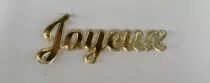 MOT PLEXI 3 MM JOYEUX COULEUR AU CHOIX