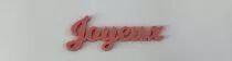 MOT PLEXI 3 MM JOYEUX COULEUR AU CHOIX