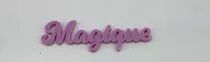MOT PLEXI 3 MM MAGIQUE COULEUR AU CHOIX