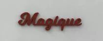 MOT PLEXI 3 MM MAGIQUE COULEUR AU CHOIX