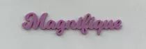 MOT PLEXI 3 MM MAGNIFIQUE COULEUR AU CHOIX
