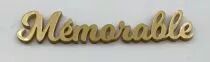 MOT PLEXI 3 MM MEMORABLE COULEUR AU CHOIX