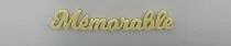 MOT PLEXI 3 MM MEMORABLE COULEUR AU CHOIX