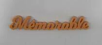 MOT PLEXI 3 MM MEMORABLE COULEUR AU CHOIX