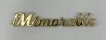 MOT PLEXI 3 MM MEMORABLE COULEUR AU CHOIX