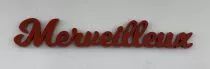 MOT PLEXI 3 MM MERVEILLEUX COULEUR AU CHOIX
