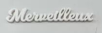 MOT PLEXI 3 MM MERVEILLEUX COULEUR AU CHOIX