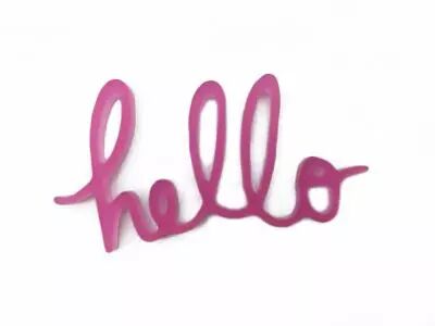 MOT PLEXI TRANSLUCIDE 3 MM HELLO FUSCHIA