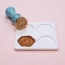Moule silicone cachet de cire hexagone - Artemio