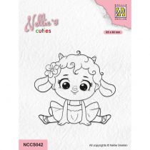 Nellie\'s Cuties Clear Stamp Little Lamb