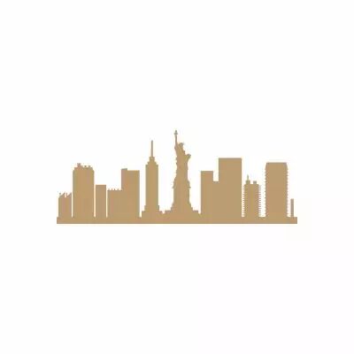 NEW YORK AVEC BANDE MDF 3 MM