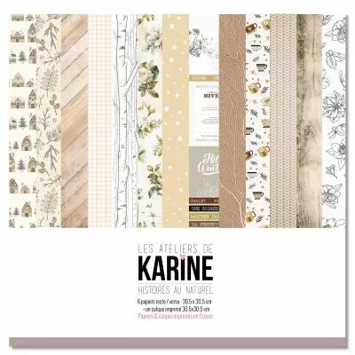 Pack 6 papiers imprim�s + 1 calque �  Histoires au Naturel �