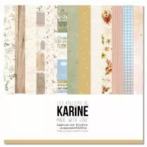 Pack 6 papiers imprim�s + 1 calque Made with love