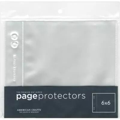 Page Protectors Top-Loading 6\ X6\  10/Pkg