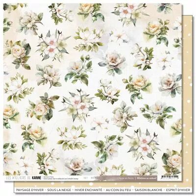 Papier Histoires au Naturel 4 \ L\'hiver en fleurs\ 
