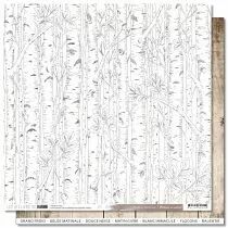 Papier Histoires au Naturel 6 \ For�t de bouleaux\ 