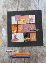 PAPIER IMITATION BOIS 30.5*30.5 CM 310G BLACK