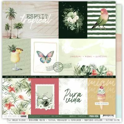 Papier Pura vida 1 \ Esprit tropical\ 