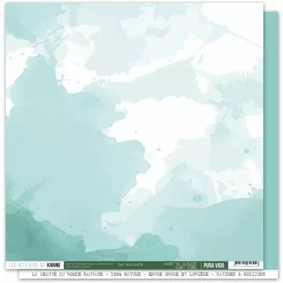 Papier Pura vida BTB 09 \ Bleu ciel\ 