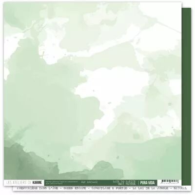 Papier Pura vida BTB 12 \ Vert mousse\ 