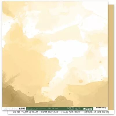 Papier Pura vida BTB 13 \ Jaune soleil\ 