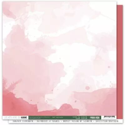 Papier Pura vida BTB 14 \ Rose bonbon\ 