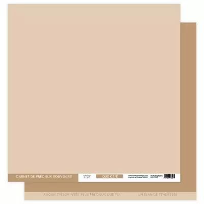 Papier uni DUO CAF�