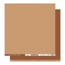 Papier uni duo caramel