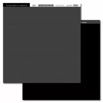 Papier uni DUO NOIR GRAPHITE