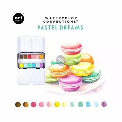 PEINTURES AQUARELLES - Watercolor Confections Pastel Dreams