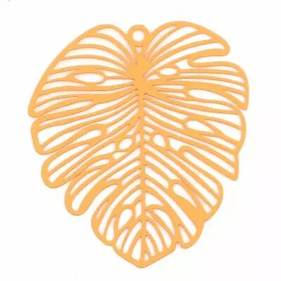 PENDENTIF COLORE MONSTERA CORAIL