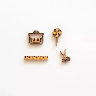 PETIT LOT EMBELLISSEMENTS BOIS - ECOLE