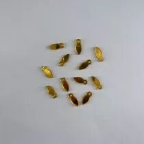 PETITE FLIPETTE EN PLEXI 3MM OR JAUNE