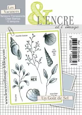 Planche de 12 tampons clears - Un Gout de Sel - L\'Encre et l\'Image.