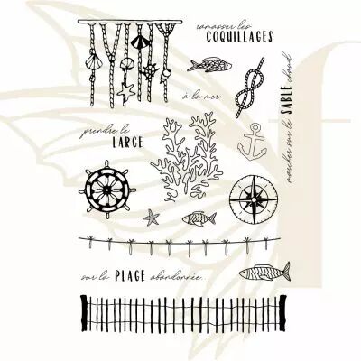 PLANCHE DE TAMPONS NON MONTES A6 MER