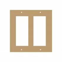 PLAQUE 17X17 CM AVEC 2 CASES EVID&Eacute;ES