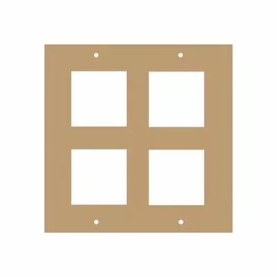 PLAQUE 17X17 CM AVEC 4 CASES EVID�ES 5 CM