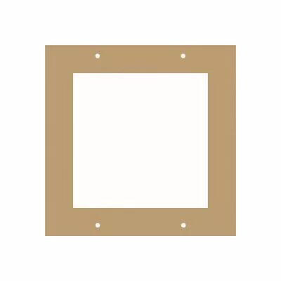 PLAQUE 17X17 CM AVEC CARR� �VID� 12 CM