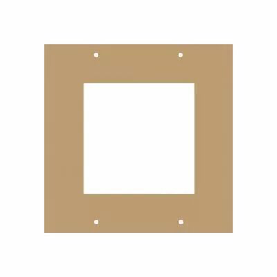 PLAQUE 17X17 CM AVEC CARR� �VID�